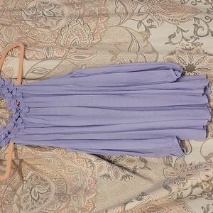 NWT Purple Peep Shoulder Top L